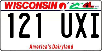 WI license plate 121UXI