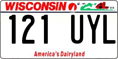 WI license plate 121UYL