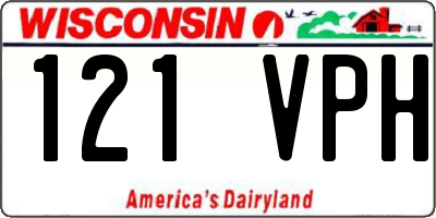 WI license plate 121VPH