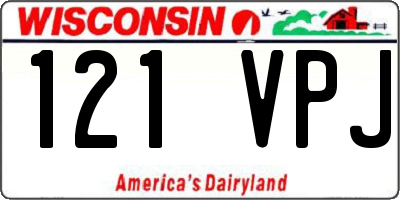 WI license plate 121VPJ