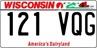 WI license plate 121VQG