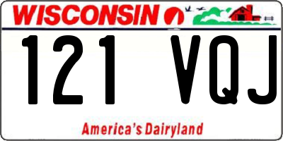 WI license plate 121VQJ