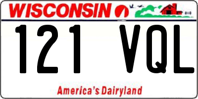 WI license plate 121VQL