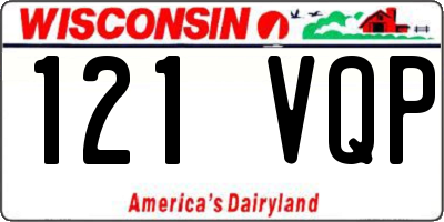 WI license plate 121VQP