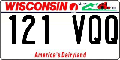 WI license plate 121VQQ