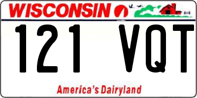 WI license plate 121VQT