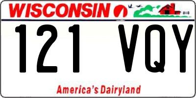 WI license plate 121VQY