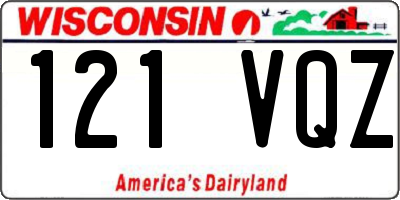 WI license plate 121VQZ