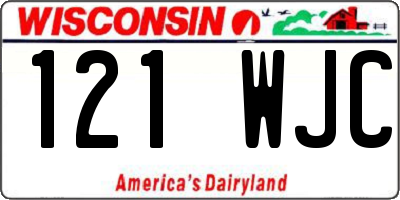 WI license plate 121WJC