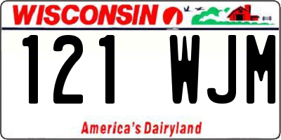 WI license plate 121WJM