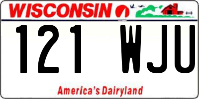 WI license plate 121WJU