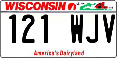 WI license plate 121WJV