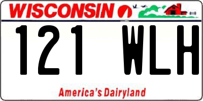 WI license plate 121WLH