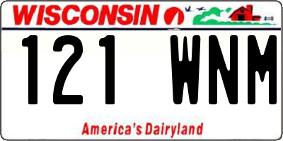 WI license plate 121WNM