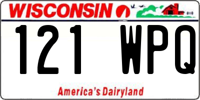 WI license plate 121WPQ