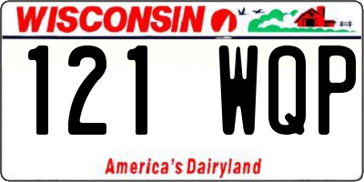 WI license plate 121WQP