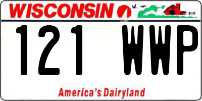 WI license plate 121WWP