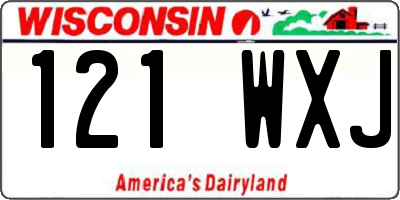 WI license plate 121WXJ