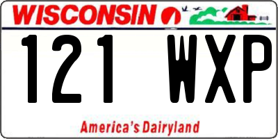 WI license plate 121WXP
