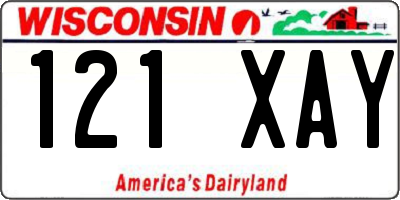 WI license plate 121XAY