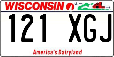 WI license plate 121XGJ