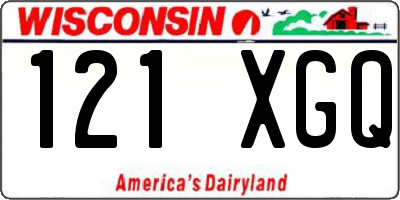 WI license plate 121XGQ