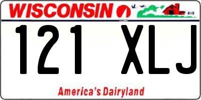 WI license plate 121XLJ