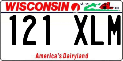 WI license plate 121XLM