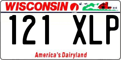 WI license plate 121XLP