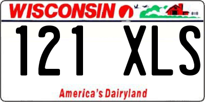 WI license plate 121XLS