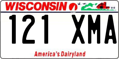 WI license plate 121XMA
