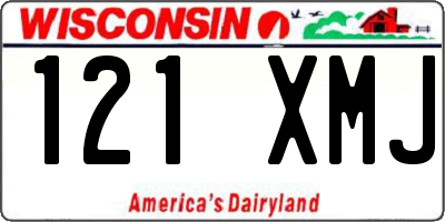 WI license plate 121XMJ