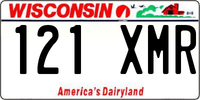 WI license plate 121XMR