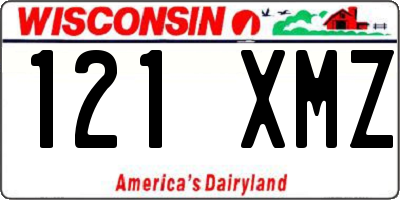 WI license plate 121XMZ