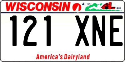 WI license plate 121XNE