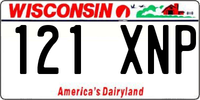 WI license plate 121XNP