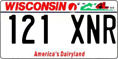 WI license plate 121XNR