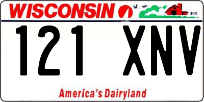 WI license plate 121XNV