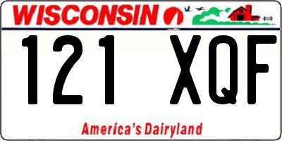 WI license plate 121XQF