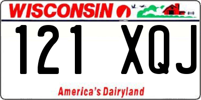 WI license plate 121XQJ