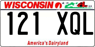 WI license plate 121XQL
