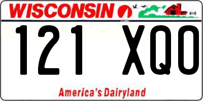 WI license plate 121XQO