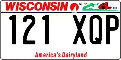WI license plate 121XQP