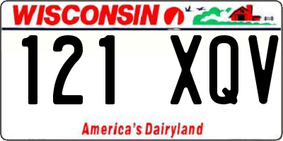 WI license plate 121XQV