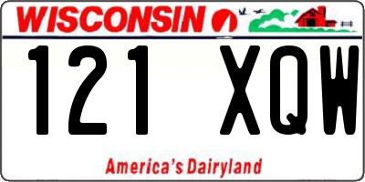 WI license plate 121XQW