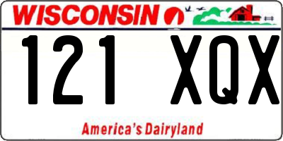 WI license plate 121XQX