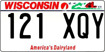 WI license plate 121XQY