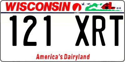 WI license plate 121XRT