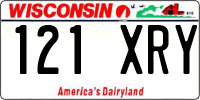 WI license plate 121XRY