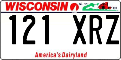 WI license plate 121XRZ